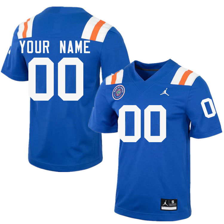 Custom Florida Gators Name And Number Football Jersey-Throwback Royal